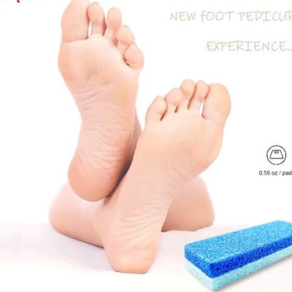 Foot Pumice Stone for Feet Hard Callus Remover and Scrubber (Pack of 4) (Blue) - Picture 6 of 13